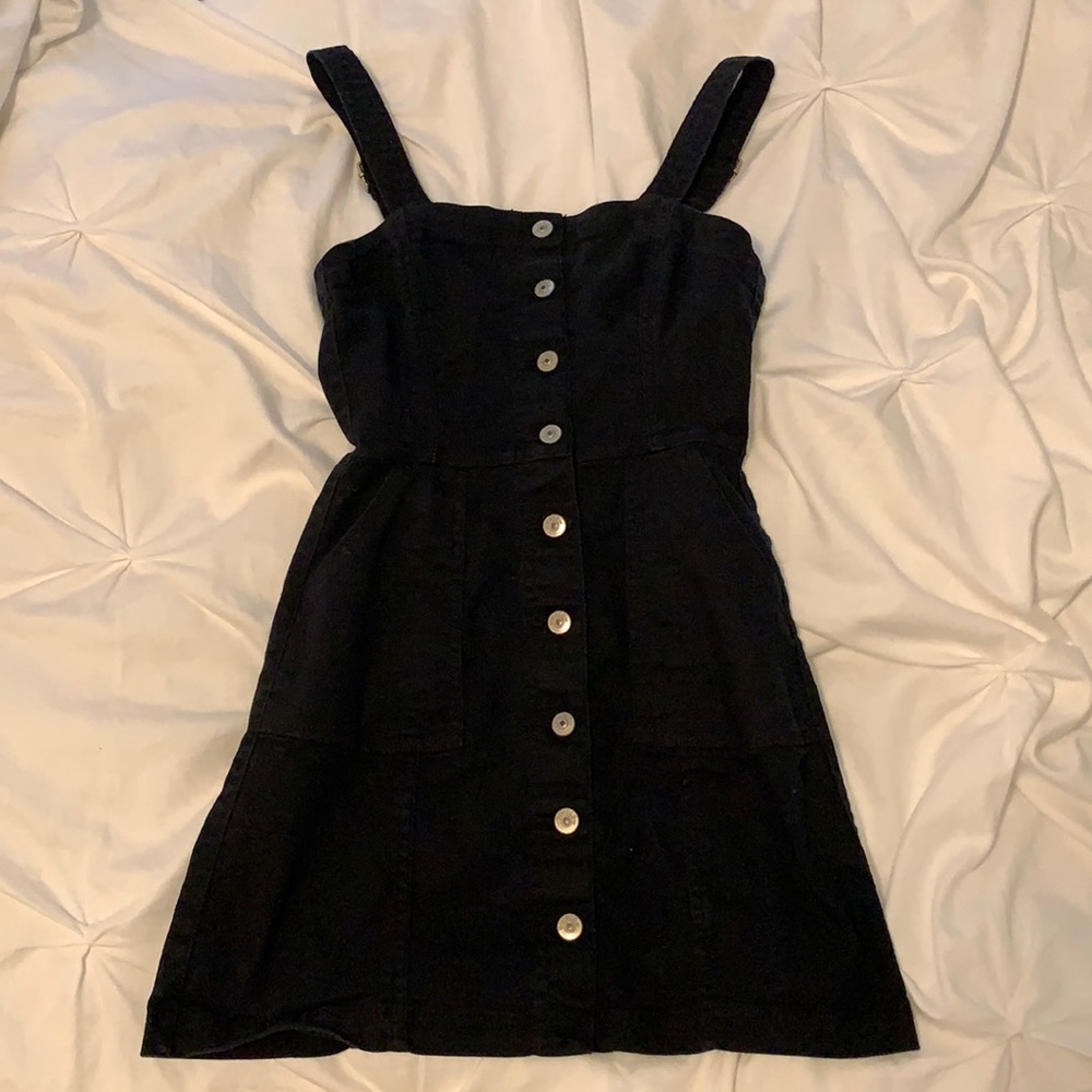 Black mini dress